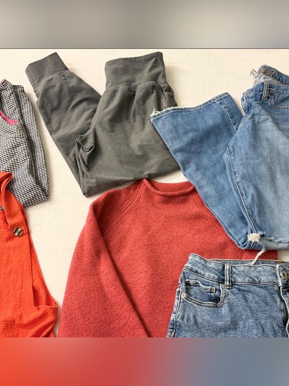 Bundle of women’s clothing Size Medium casual comfy Denim